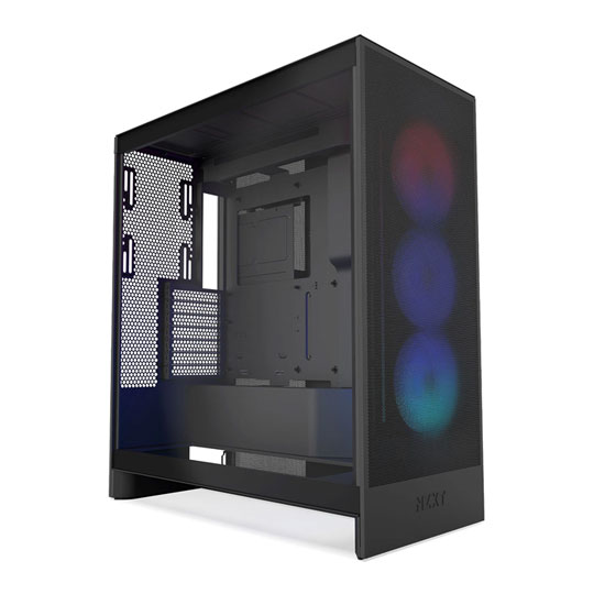 Refurbished NZXT H7 Flow RGB (2024) Mid Tower Tempered Glass PC Gaming Case Black