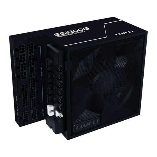 Refurbished Lian Li EDGE GOLD 1200 Watt Fully Modular 80+ Gold PSU with USB & Fan Hub - Black : image 1