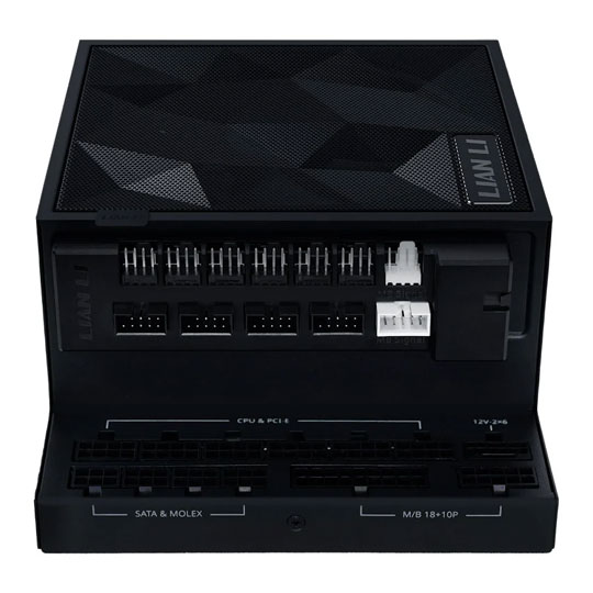 Refurbished Lian Li EDGE GOLD 1200 Watt Fully Modular 80+ Gold PSU with USB & Fan Hub - Black : image 2