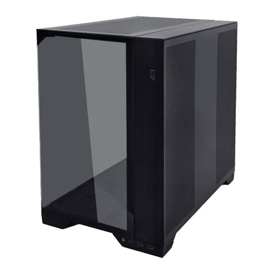 Refurbished Lian Li O11 Vision Compact Black Dual Chamber Mid Tower Tempered Glass PC Gaming Case : image 4