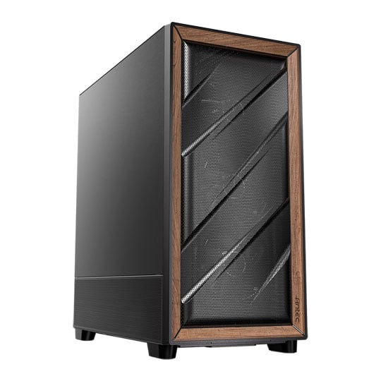 Antec Flux SE Mid Tower Sound Dampened Black/Walnut PC Gaming Case