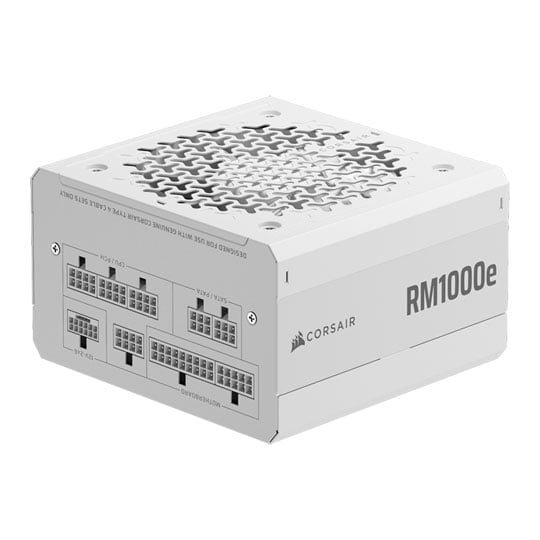 CORSAIR RM1000e White Fully Modular Low-Noise ATX 3.1 PCIe 5.1 Power Supply