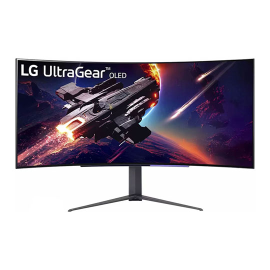Refurbished LG 45GR95QE-B 45" UltraGear Curved FreeSync HDR10 OLED Gaming Monitor