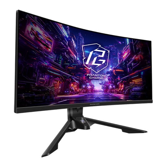 ASRock 34" Phantom Gaming PG34QRT3A WQHD 180Hz FreeSync Curved Monitor