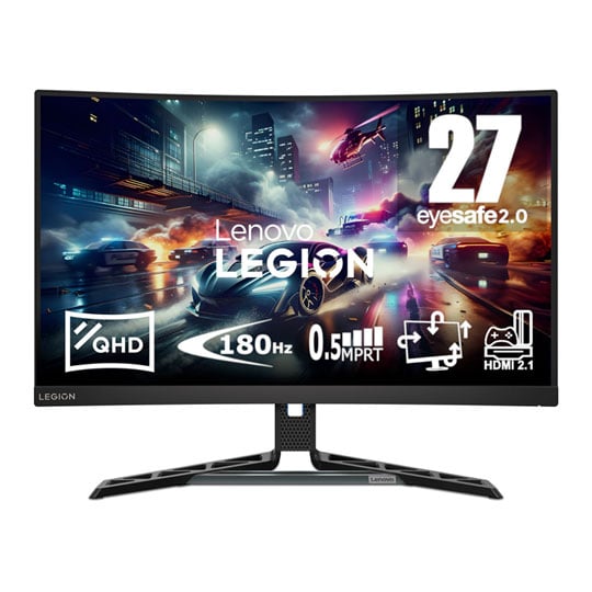Lenovo Legion R27qc-30 27" QHD 180hz FreeSync Premium Curved VA Gaming Monitor