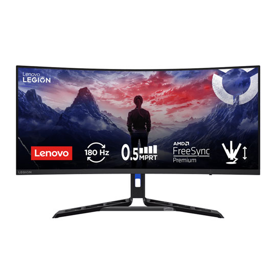 Lenovo Legion R34w-30 34" UWQHD 180hz FreeSync Premium Curved VA Gaming Monitor