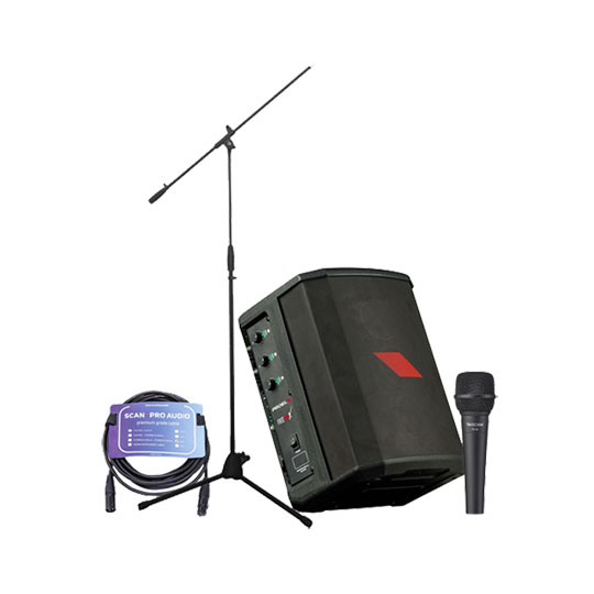 Proel FreeOneX Portable Sound System + Mic, Stand and Lead