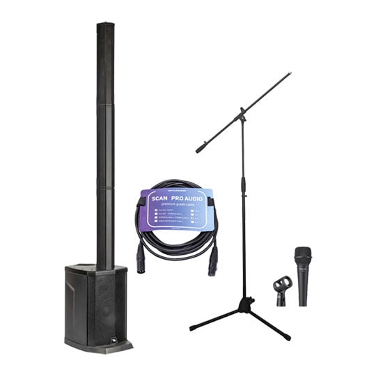 Proel Session1 Compact Column PA System + Mic, Stand and Cable