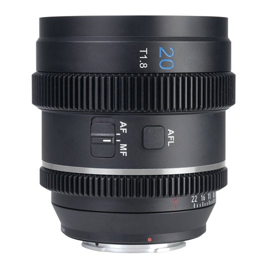 Sirui 20mm Autofocus T1.8 1.33x Anamorphic Lens, Blue Flare (Sony E Mount)