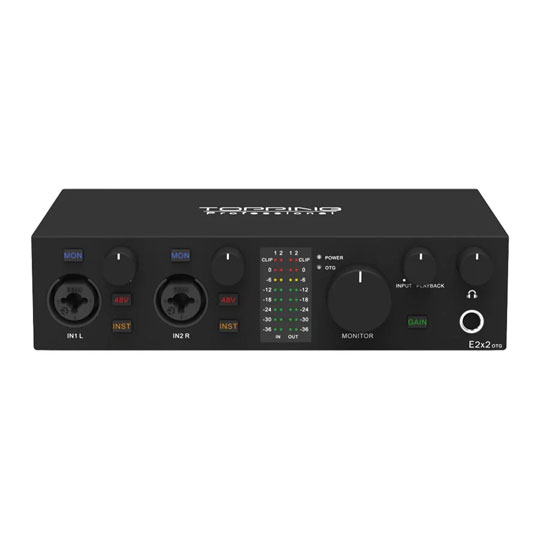 (Open Box) Topping Pro E2x2 OTG USB Audio Interface - Black : image 4