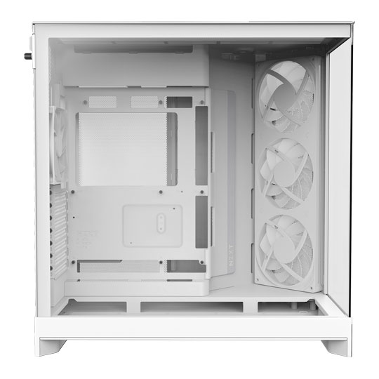 NZXT H9 Flow RGB (2025) Tempered Glass Dual Chamber Mid Tower with F420 RGB Core White
