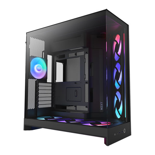 NZXT H9 Flow RGB+ (2025) Tempered Glass Dual Chamber Mid Tower with 2x F420 RGB Core and Hub White