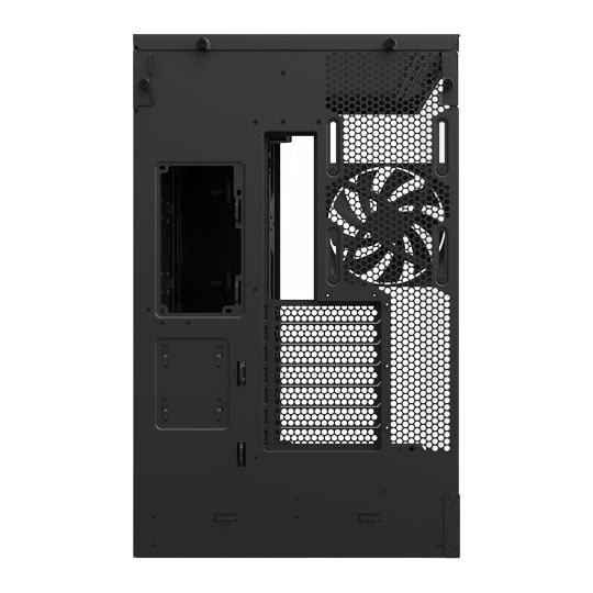 NZXT H9 Flow RGB+ (2025) Tempered Glass Dual Chamber Mid Tower with 2x F420 RGB Core and Hub Black : image 4
