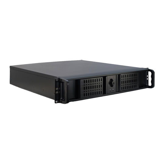 Inter-Tech IPC 2U-2098-SK 2U Server/Workstation Chassis with Lock & Key