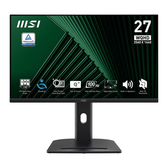 MSI Pro 27" MP275QPG WQHD 100Hz Adaptive Sync IPS Monitor