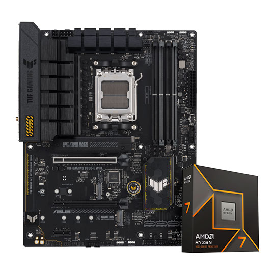 ASUS TUF GAMING B650-E WIFI Motherboard + AMD Ryzen 7 9700X Bundle