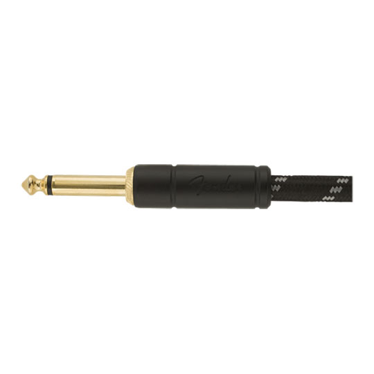 Fender Deluxe Series Instrument Cable, Straight/Straight, Black Tweed (10 ft) : image 2
