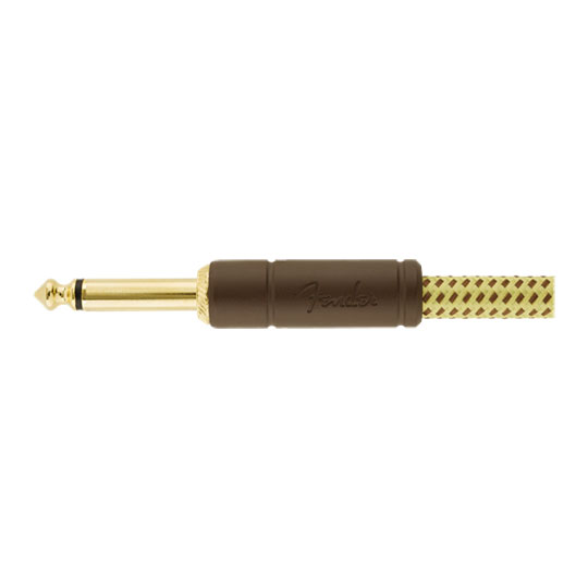Fender Deluxe Series Instrument Cable, Straight/Angle, Tweed (10 ft) : image 2