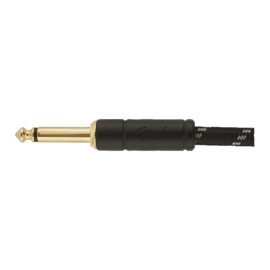 Fender Deluxe Series Instrument Cable, Straight/Angle, Black Tweed (18.6 ft) : image 3