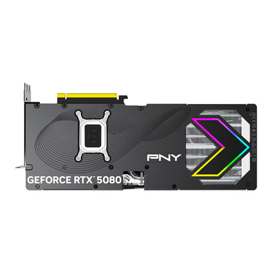 PNY NVIDIA GeForce RTX 5080 16GB ARGB Overclocked Triple Fan Blackwell Graphics Card : image 4