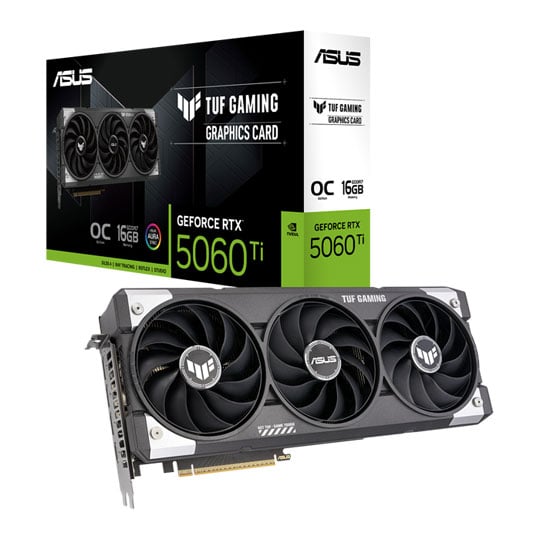 ASUS NVIDIA GeForce RTX 5060 Ti 16GB TUF GAMING OC Blackwell Graphics Card