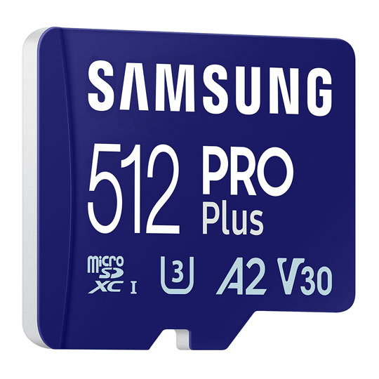 Samsung 512GB MicroSD PRO Plus Memory Card with SD Adapter : image 3