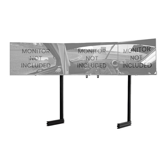 Xclio Freestanding Triple Monitor Stand For Racing Sim/Esports - 17" - 32" Screen Support