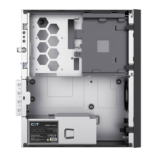 CiT S8-300 SFF 8.3 Litre MicroATX Case with Included 300W Power Supply (72%) : image 3