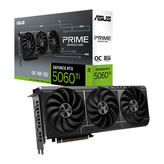 ASUS PRIME NVIDIA GeForce RTX 5060 Ti OC 8GB Blackwell Graphics Card