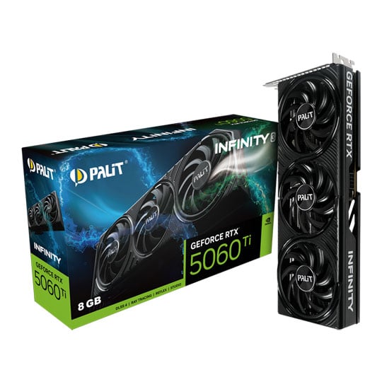 Palit NVIDIA GeForce RTX 5060 Ti INFINITY 3 8GB Blackwell Graphics Card