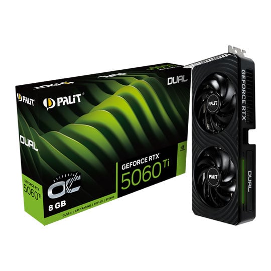 Palit NVIDIA GeForce RTX 5060 Ti DUAL 8GB Blackwell Graphics Card