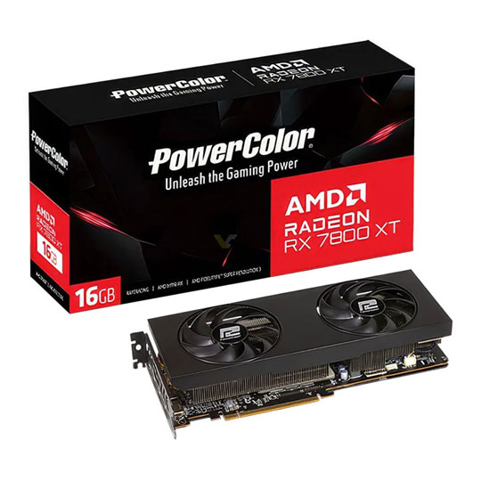 Refurbished PowerColor Radeon AMD RX 7800 XT 16GB RDNA3 Graphics Card