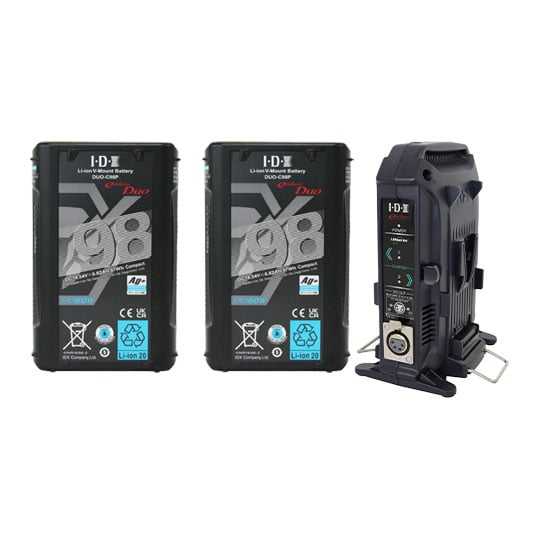 IDX 2x DUO-C98P + VL-2X Battery Bundle