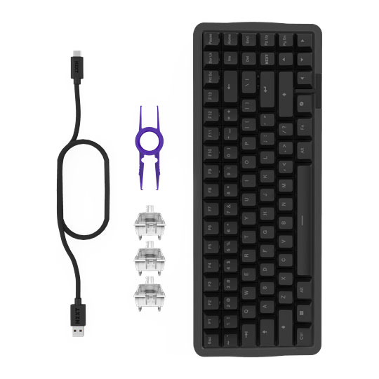 NZXT Function Elite MiniTKL Magnetic Switches Wired RGB Gaming Keyboard Black : image 4