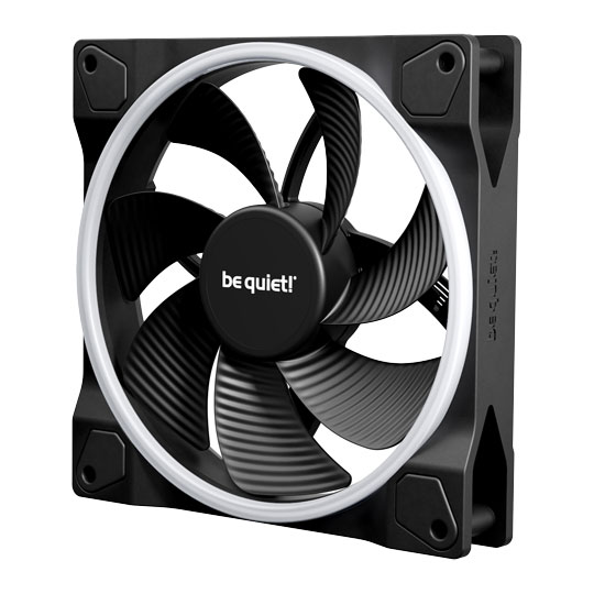 be quiet! Light Wings 140mm ARGB Reverse Black PWM Fan : image 3