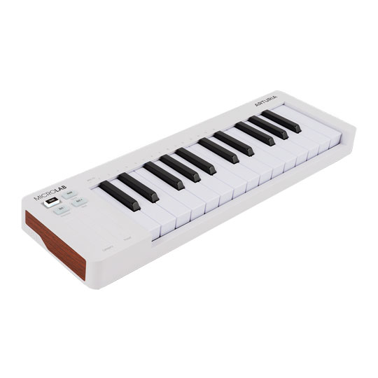 Arturia MicroLab mk3 MIDI Controller Keyboard (White)