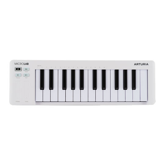 Arturia MicroLab mk3 MIDI Controller Keyboard (White) : image 4
