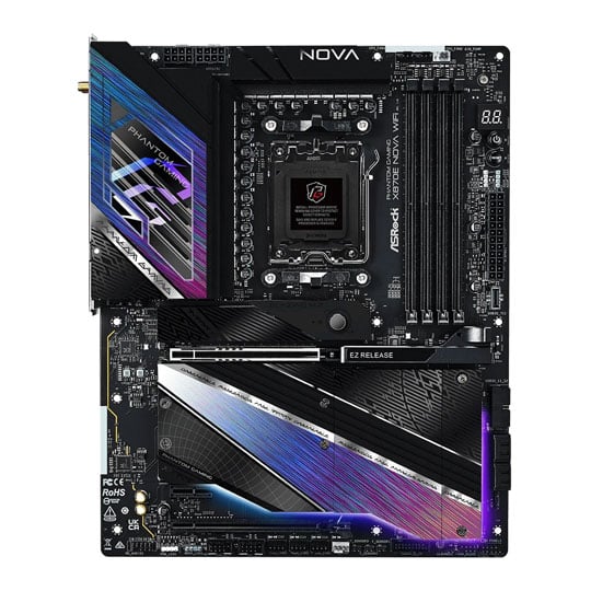 Refurbished ASRock AMD X870E Nova WiFi 7 AM5 DDR5 PCIe 5.0 ATX Motherboard