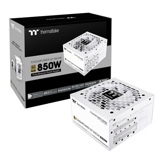 Thermaltake Toughpower GT Snow 850W Modular ATX3.1 PSU / Power Supply