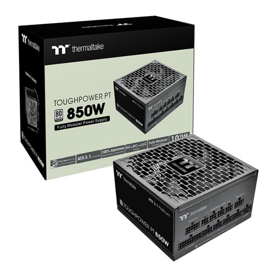 Thermaltake Toughpower PT 850W Fully Modular 80+ Platinum PCIE 5.1 ATX3.1 Power Supply