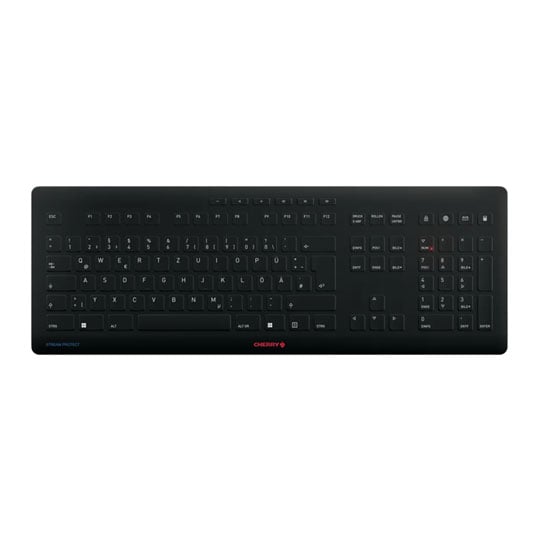 CHERRY JK-8552GB-2 STREAM PROTECT Wireless Black Keyboard UK