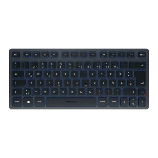 CHERRY JK-7100GB-22 KW 7100 MINI Wireless BT Keyboard UK - Slate Blue