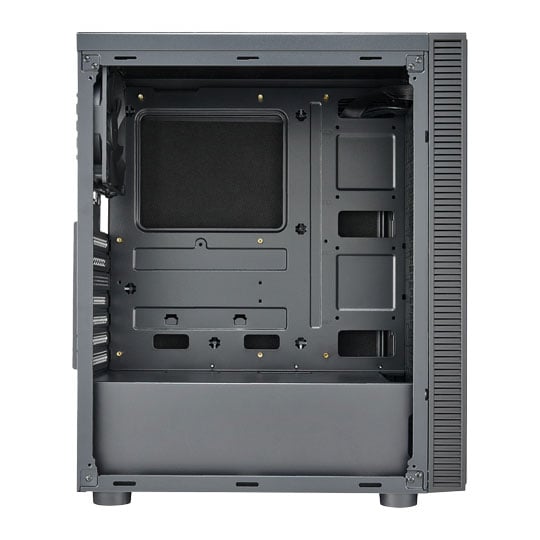 FSP CMT223S Silent ATX Mid Tower PC Gaming Case with 4x 120mm Fans Black