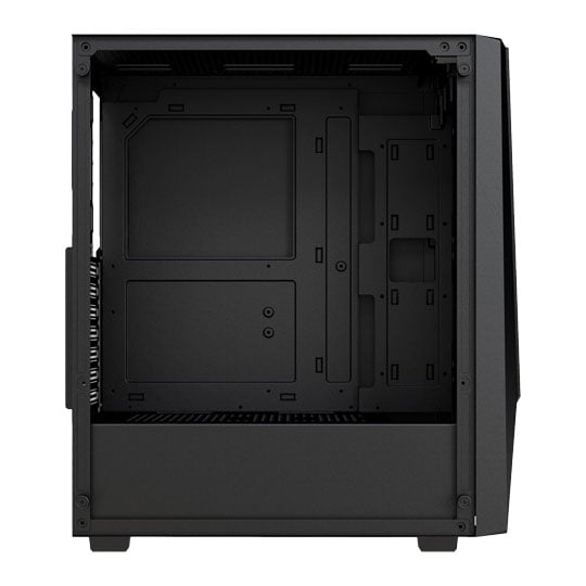 FSP CMT195A ARGB Tempered Glass Mid Tower Case with 4x 120mm Fans Black