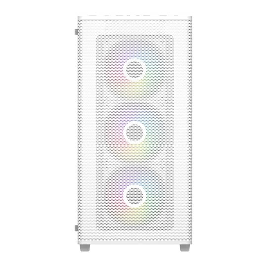 FSP M220 Tempered Glass Mid Tower PC Gaming Case with 4x 120mm ARGB Fans White : image 3