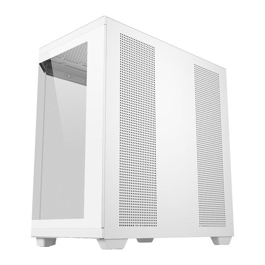 FSP U580 ARGB Dual Chamber Mid Tower Tempered Glass PC Gaming Case with 7x 120mm ARGB Fans White : image 4