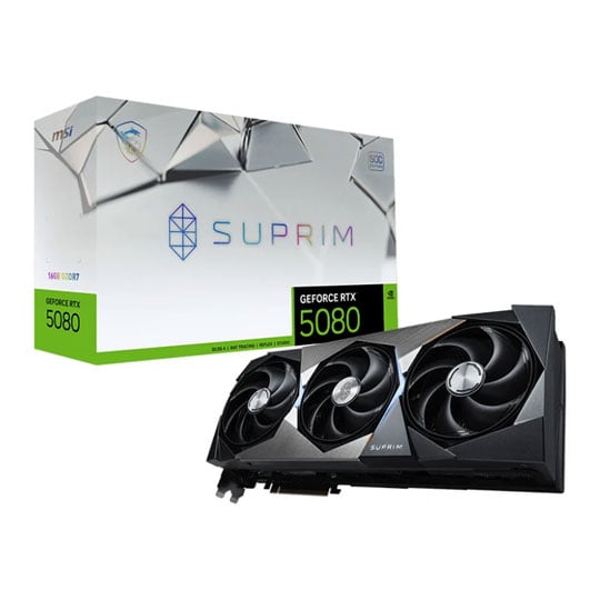 Refurbished MSI NVIDIA GeForce RTX 5080 16GB SUPRIM SOC Blackwell Graphics Card