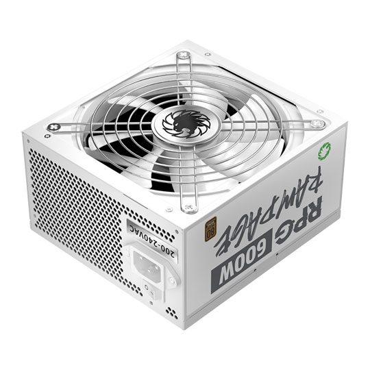 GameMax GMXRPG600 Rampage 600W White Wired 80 Plus Bronze ATX Power Supply