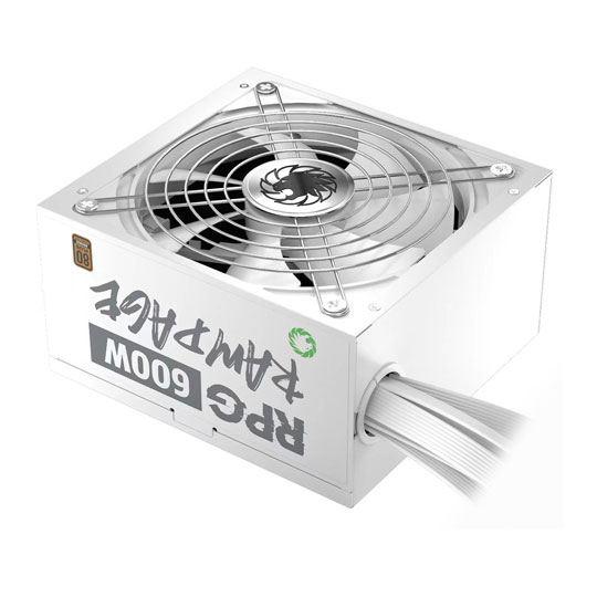 GameMax GMXRPG600 Rampage 600W White Wired 80 Plus Bronze ATX Power Supply : image 3