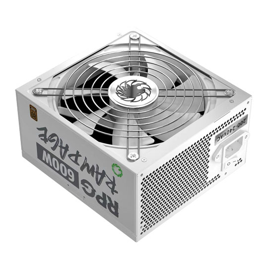GameMax GMXRPG600 Rampage 600W White Wired 80 Plus Bronze ATX Power Supply : image 4